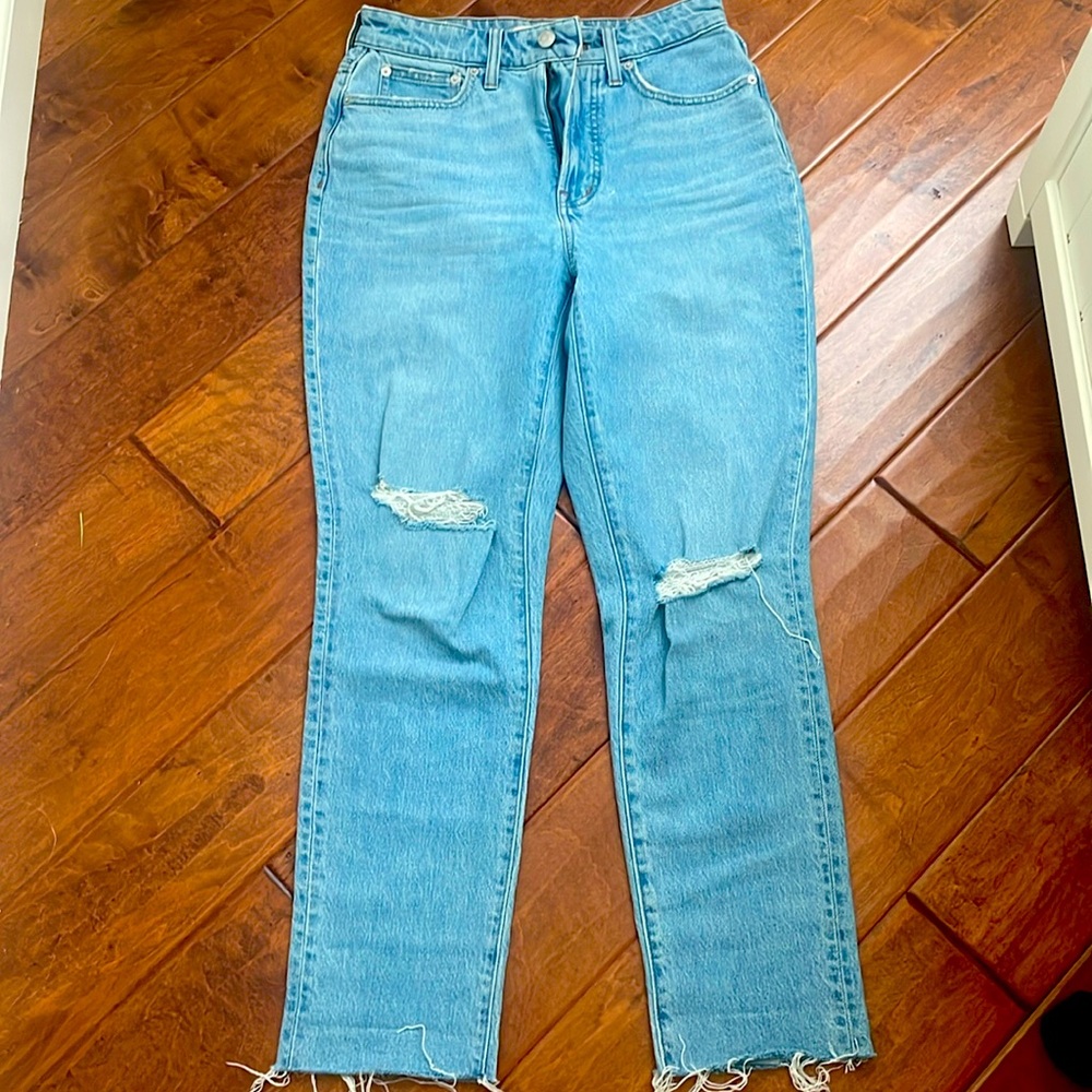 Madewell Women's Straight Leg Jeans - Light Blue
